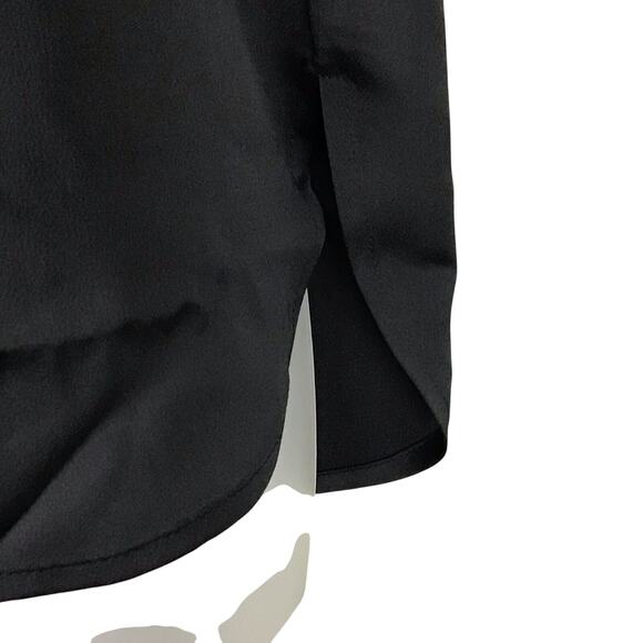 Anne Klein Womens Small Black Sleeveless V-Neck Top Pullover Sheer NWT - Picture 7 of 10